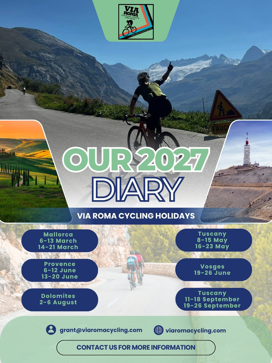 2027 Via Roma Cycling Holidays